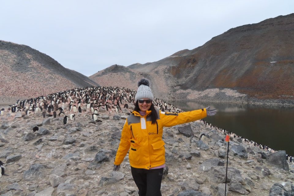 Author-at-penguin-colony-in-Antarctica-pic-by-Sucheta-Rawal.